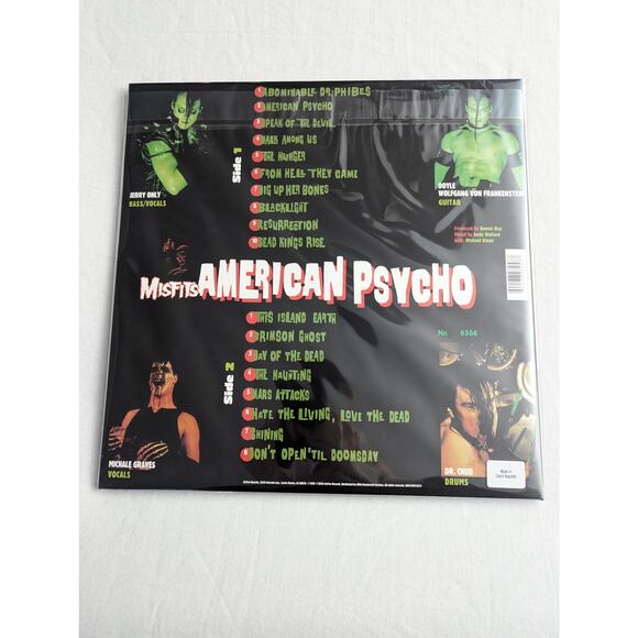 Misfits Vinyl American Psycho LP IVC Limited Edition Halloween /3000 - Picture 3 of 16